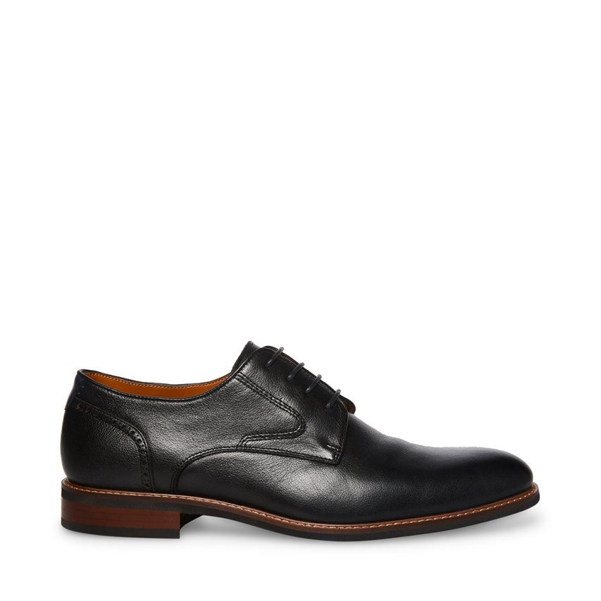 Zapatos Derby Steve Madden Bannon Cuero Hombre Negras | ES LB8214